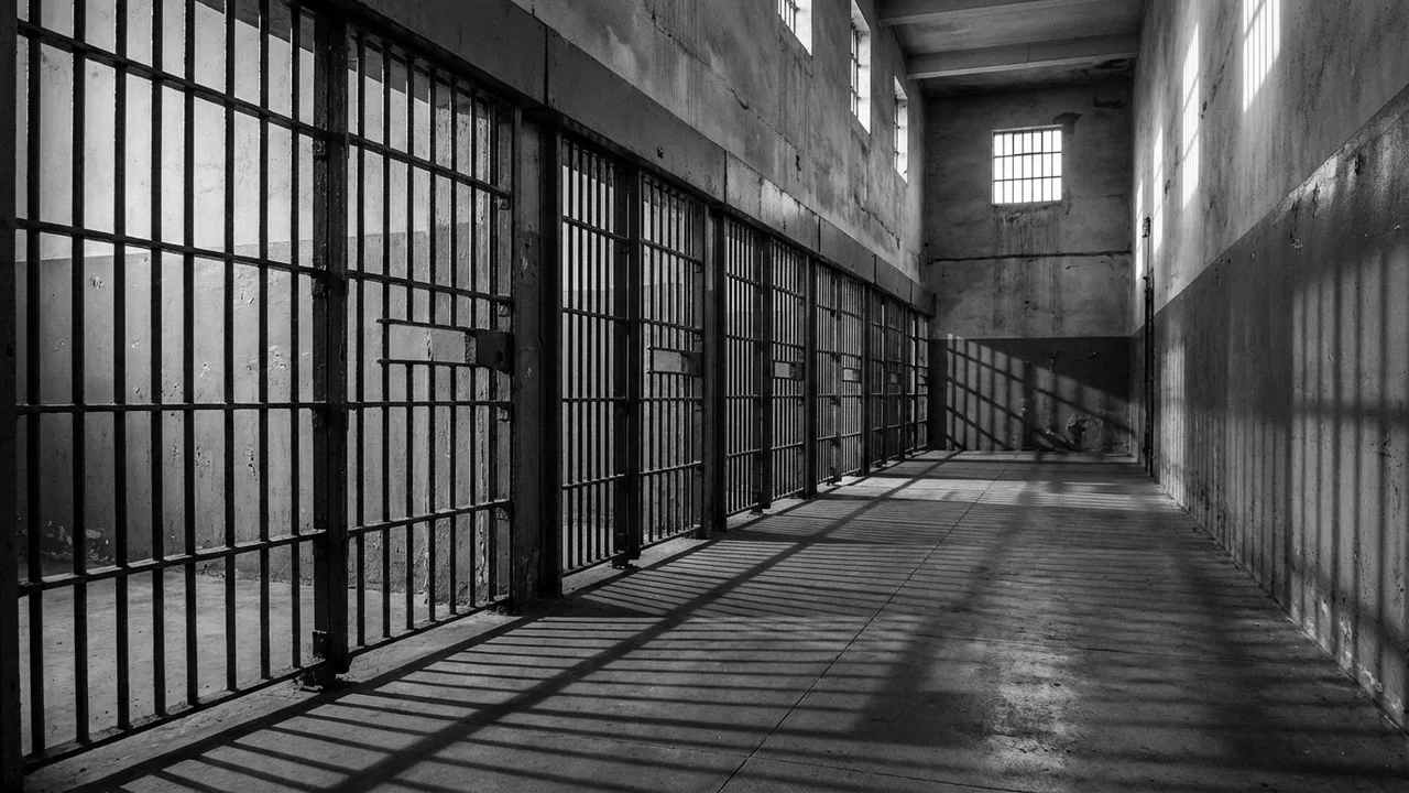 Kratki więzienne symbolizujące zamianę kary ograniczenia wolności na pozbawienie wolności